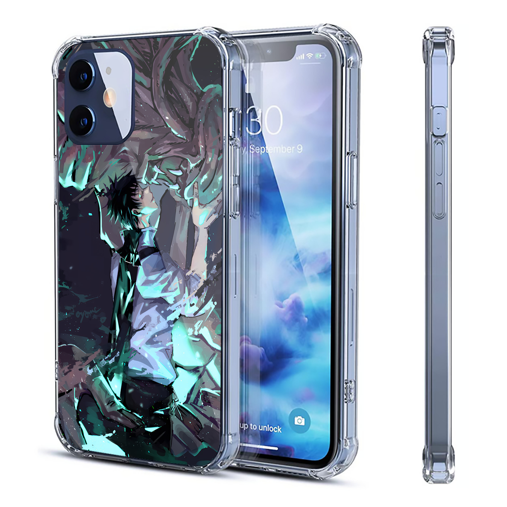 （画像用） 呪術廻戦 Jujutsu Kaisen 【iPhone 12シリーズ対応】透明スマホケース（クリアソフトケース）
